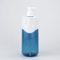 Bouteilles en plastique PET de luxe écologiques 300ml 500ml 750ml Capuchon de pompe antidérapant sérigraphié pour bouteilles de lavage