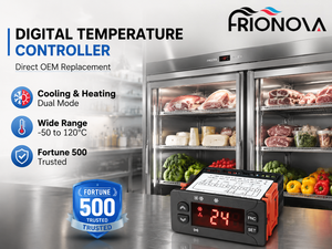 Contrôleur de température numérique Frionova pour réfrigérateur de cuisine occidentale, relais 10A, capteur NTC PTC, thermostat de refroidissement et de chauffage - Product Image 1