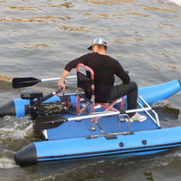 Bateau de pêche pour 1 personne / catamaran gonflable / bateau de pêche au leurre