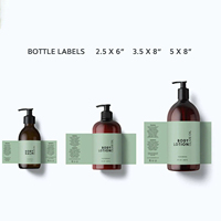 Logo de marque personnalisé de haute qualité série d'étiquettes étanches produits autocollants d'étiquette en vinyle de bouteille en plastique pour cosmétiques