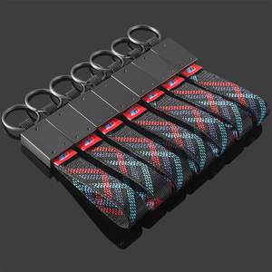 Ceinture tressée Oxford avec logo de voiture, <span class=keywords><strong>porte</strong></span>-clés en alliage de zinc pour M X1 <span class=keywords><strong>X2</strong></span> X3 X4 X5 X6 X7 - Product Image 4