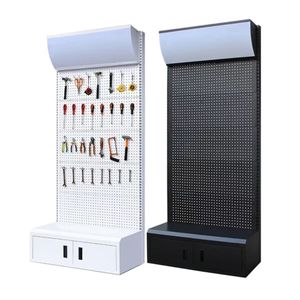 Expositor de Metal Resistente con Panel Perforado, Estante de Exhibición de Acero para Exhibiciones Promocionales en Ferreterías y Supermercados - Product Image 3