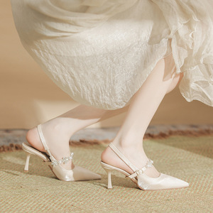 <span class=keywords><strong>Scarpe</strong></span> Estive da Donna <span class=keywords><strong>Sexy</strong></span> in Pelle PU con Tacco Alto Sottile e Punta Affusolata, Lussuose <span class=keywords><strong>Scarpe</strong></span> con Lacci Incrociati per Matrimoni e Banchetti - Product Image 2