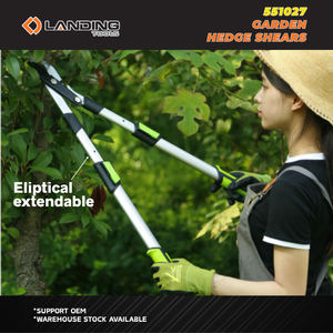 551027 Manual <b>Long</b> <b>Handle</b> Hedge <b>Shears</b> with Lightweight Aluminum <b>Handles</b> 6MM Cutting Capacity for Garden Trimming - Product Image 2