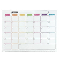 Tableau d'affichage magnétique Réfrigérateur Post Calendrier Tableau blanc Réfrigérateur Post Planificateur mensuel hebdomadaire