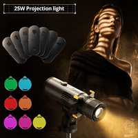 SIDANDE Z25 MAX 25W Lampe de photographie zoomable, mise au point variable, fente magnétique, pour portrait et produits