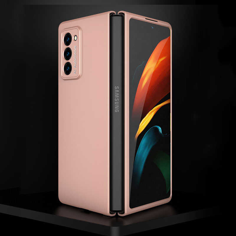 Funda rígida para Samsung Galaxy Z Fold 2 5G W21, Ultra delgada, esmerilada, anticaída, todo incluido, plegable