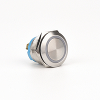 20Amp Étanche 1NO1NC Verrouillage Momentané Réinitialisation Autobloquant On-Off Led Mini Puissance En Acier Inoxydable Métal Bouton Poussoir Commutateurs