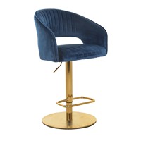 Fabriqué en Chine Tabourets de bar en velours de luxe modernes de qualité supérieure Tabourets de bar réglables en or pour la cuisine