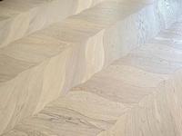 Parquet en bois à motifs irréguliers en forme de feuille, parquet en bois à motifs hexagonaux
