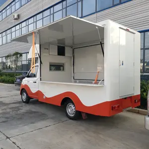福田4*2翼展移动烧烤车快餐店在中亚