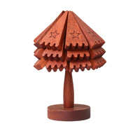 Tapis de table créatif en bois en forme d'arbre Dessous de verre anti-brûlure en bambou massif pour ornements de café Tapis de boisson avec logo imprimé