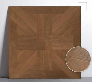 Carrelage en porcelaine imitation <span class=keywords><strong>parquet</strong></span> bois de luxe 800x800 9mm d'épaisseur, finition mate antidérapante, résistant à l'usure, antibactérien, garantie 5 ans - Product Image 2