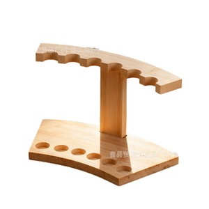 Wooden Incense Tube Stand Multi Functional Holder For Agarwood Stick And Essential Oil <b>Storage</b> Desktop Use - Product Image 5