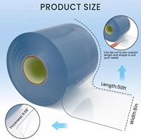 Feuille de PVC transparente souple et flexible en vrac, surface lisse, épaisseur 0,8 mm-5 mm, certifiée REACH/ROHS, découpe possible