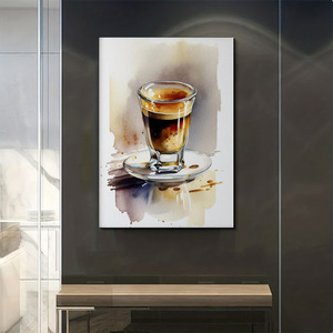 Quadro Minimalista di Alta Gamma con Cornice Interna in Legno di Pino, Arte Moderna da Parete per Decorazione Caffetteria - Product Image 5