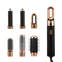 Sèche-cheveux brosse électrique 5-en-1 à moteur AC, haute vitesse 1000W 108 000 tr/min, diffuseur ionique, peigne coiffant, boucleur, idéal pour hôtel