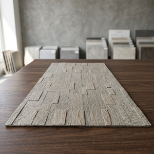 Échantillon de panneaux en pierre naturelle 3D, revêtement mural moderne pour la maison, pierre décorative intérieure/extérieure, ignifuge, imperméable - Product Image 3