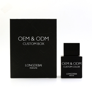Wholesale Luxury Perfume Glass Bottle <b>Empty</b> Crimp Wooden Cap Spray Clear Square 30ML 50ML 100ML Perfume Bottle with <b>Gift</b> <b>Box</b> - Product Image 4