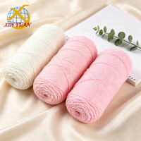 Fil de coton laitier 5 plis multicolore doux pour crochet et tricot, fil DIY pour sacs de poupées, vêtements de bébé, artisanat, vente en gros