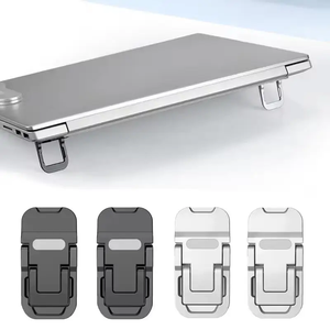Adhesive Laptop Stand – Foldable <b>Mini</b> Portable <b>Notebook</b> Riser, 2-Level Angle Adjustable – Self-Adhesive, Invisible, No Screws - Product Image 1