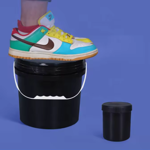 Seau en plastique carré imperméable de 5 gallons, qualité alimentaire PP avec couvercle et poignée, conteneur vide, vente en gros d'usine - Product Image 6