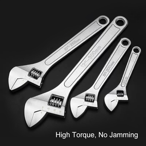Adjustable Multi-Functional Wrench with Short Handle <strong>Large</strong> Opening <strong>Spanner</strong> for Bathroom Use Metric Measurement System - Product Image 2