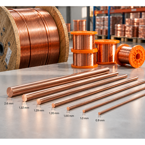 Fil de cuivre de haute pureté, fil électrique conducteur pour la fabrication de câbles, les transformateurs, les moteurs, la mise à la terre et l'utilisation industrielle - Product Image 2