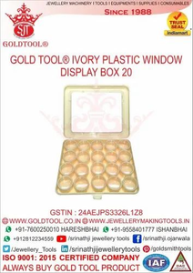 Boîte de présentation en plastique pour outils dorés - Product Image 5