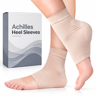 Coussinets de talon en gel souple, inserts lavables pour chaussures, soulagent la tendinite d'Achille, la bosse de Haglund et l'inconfort du talon due à la bursite