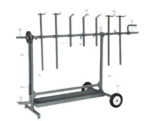 Rak <span class=keywords><strong>Display</strong></span> ritel cat bubuk logam kustom toko perhiasan kustom peralatan reparasi badan - Product Image 1