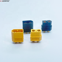 Connecteur UVA pour batterie d'avion XT60, jaune ou noir, un ensemble
