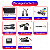Lecteur multimédia de voiture Android avec écran IPS pour BMW Série 3 E90 E91 E92 E93 328i 2008-2012 avec Wifi 4G Lte Car Play sans DVD