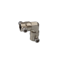 Raccord de pulvérisation en laiton haute pression 9,52 mm, coudé, 200 bars, pour brumisation, alimenté par l'eau, pour jardinage et usage agricole