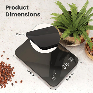 Báscula de Cocina Electrónica Digital Inteligente con Tapa, de Vidrio, con Precisión de 1g y Capacidad de 10kg, Funciona con Batería, para Nutrición, con Múltiples Unidades de Medida, Certificación CE - Product Image 4