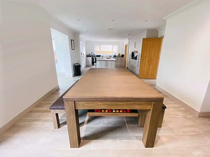 Trong Nhà Billird Trò Chơi Đa Chức Năng 7ft Thiết Kế Gỗ 3-Trong-1 Hồ Bơi Trong Nhà Bàn Bida Ăn Top-Với Đầy Đủ Phụ Kiện - Product Image 4