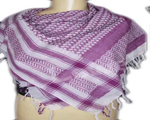 Premium étnico hoja diseño cuadrado forma árabe Keffiyeh bufanda algodón suave FAA02186 modelo Hijab bufandas - Product Image 1