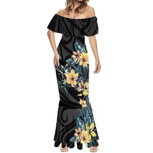 Abito da sirena con stampa <span class=keywords><strong>tribale</strong></span> Hawaii personalizzato di alta qualità all'ingrosso abiti stampati Casual per donne di Design nuovo - Product Image 5
