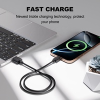 Cable de Datos USB a Tipo-C ESEEKGO G-02AB 3A de Carga Rápida, 1M 3.3FT, Negro, Cargador USB-A a USB-C para Teléfonos Celulares y Dispositivos Digitales