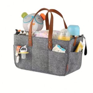 Organizador de Pañales para Bebé, Bolsa de Almacenamiento Portátil para Guardería y Auto, con Compartimento para Toallitas y Juguetes - Product Image 1