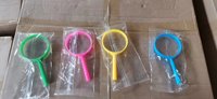 High Quality 59mm Plastic Toy Magnifier Portable Colorful Magnifying Glass Wholesale Hot Sale Cheap Optical Equipment for Kids