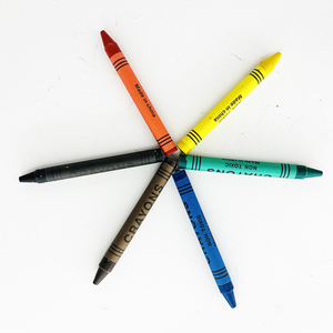 Juego de Crayones de Cera para Dibujo Artístico de 6 Colores Vivos para Niños, Precio al por Mayor, con Empaque en Caja para Venta al Público - Product Image 5