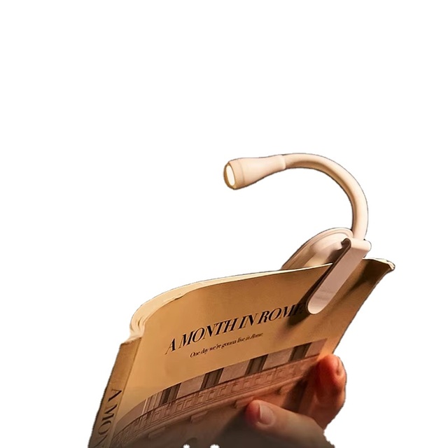 Mini USB Rechargeable Clip-On Book Light 3 Color Book Lamp Adjustable Brightness Reading Lamp for Kids Sleep Aid Lights