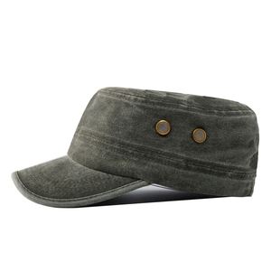 Casquette plate en coton pour homme, design simple et chic, idéale pour les promotions d'entreprise, en denim de haute qualité - Product Image 3