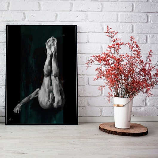 ヌード装飾絵画ヌード女性アートプリント家の装飾ボディ油絵のための裸