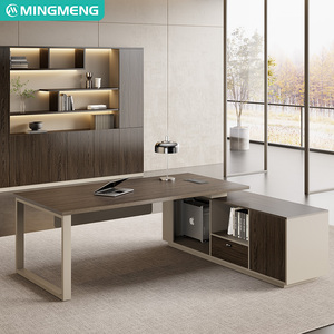 Escritorio de oficina pequeño de lujo ligero, combinación de escritorio y silla de oficina sencilla y económica con gabinete. - Product Image 5