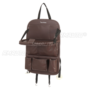 Car Foldable Backseat Organizer <b>Tablet</b> <b>Holder</b> Storage Pocket Cover Multi-functional Car Seat Back Protectors for Trip Kid Travel - Product Image 6