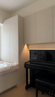 Ensemble de chambre à coucher personnalisé Lit Chevet Armoire Murale Meuble de rangement - Style moderne minimaliste Idéal pour les appartements - Dimensions personnalisées