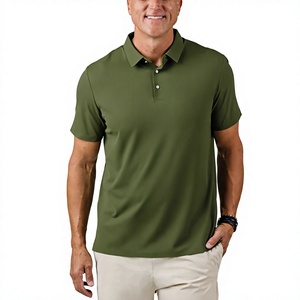 Camiseta Polo Clásica para Hombre, Corte Regular, Color Sólido, Transpirable, Camiseta Polo de Golf, Venta al por Mayor, OEM, ODM, Camisetas Polo Premium - Product Image 1