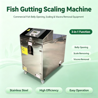 Machine automatique de nettoyage de poisson, machine à écailler et à éviscérer le poisson, équipement pour ouvrir le ventre et retirer les viscères, équipement de préparation du poisson